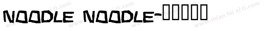 Noodle Noodle字体转换